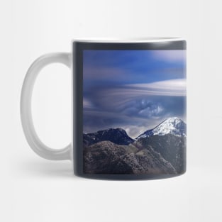 Strange cloud over Mavrovouna mountain Mug